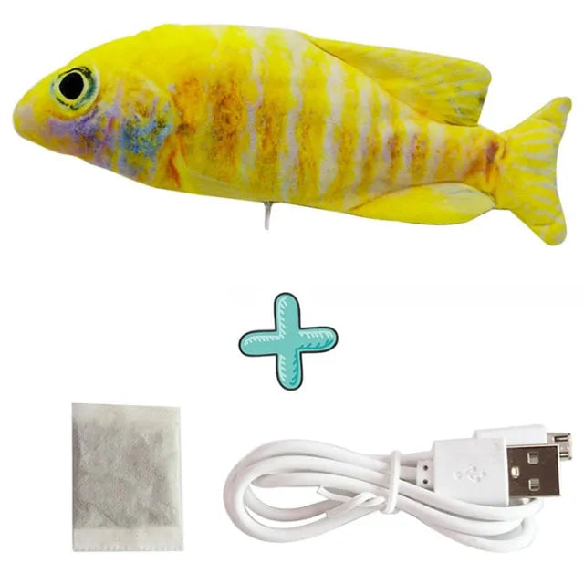 jumping fish cat toy