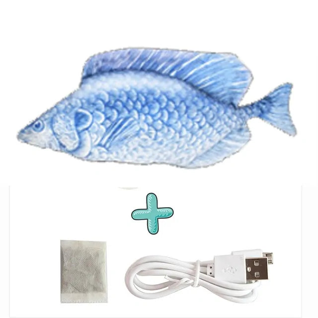 jumping fish cat toy